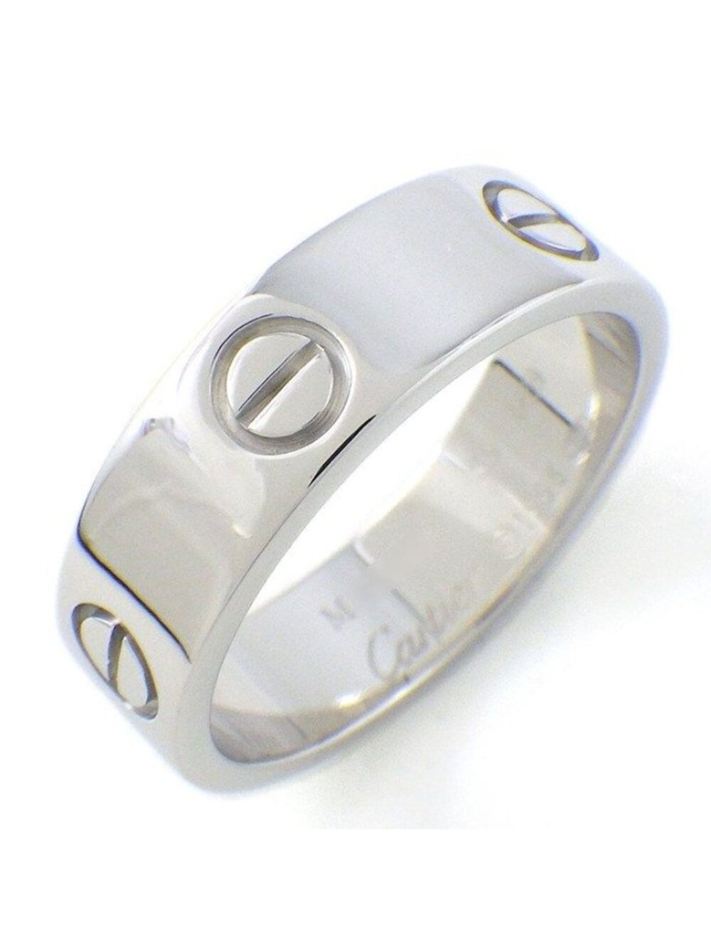 Cartier Ring Love Classic Model 18k White Gold